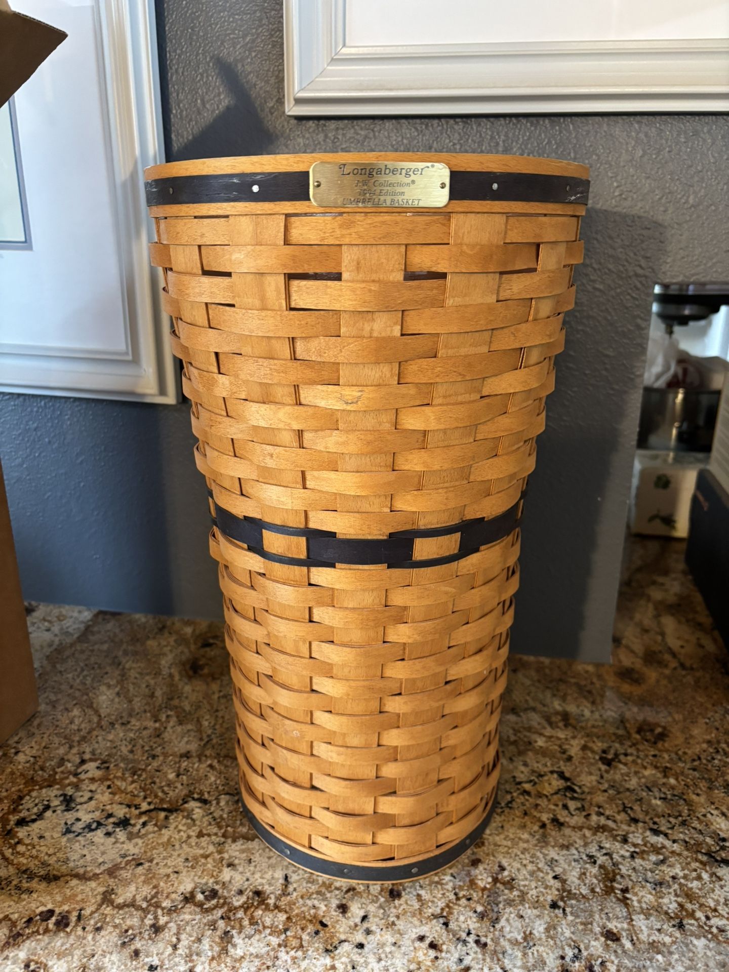 Longaberger Vintage Retired NWT JW Collection Umbrella Basket