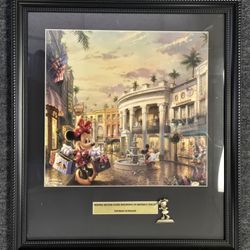 Thomas Kinkade Minnie Goes Shopping In Beverly Hills Framed Art 