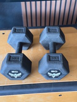 30lb hex dumbbells Vulcan