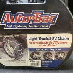 ❄️ Peerless AutoTrac Truck Tire Chains #0232610 ❄️  📍 Pickup Location: Durango and 215  Be prepared for winter and icy roads with these Peerless Chai