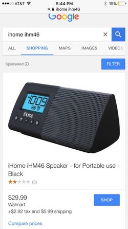 Dual alarm clock radio I home
