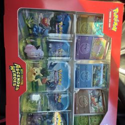 COSTCO Pokémon TCG Mega Evolution Ascended Heroes Mini Tins 5-Pack Sealed