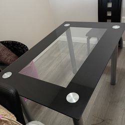 Dinning Room Set And Queen Size Wooden Bed 