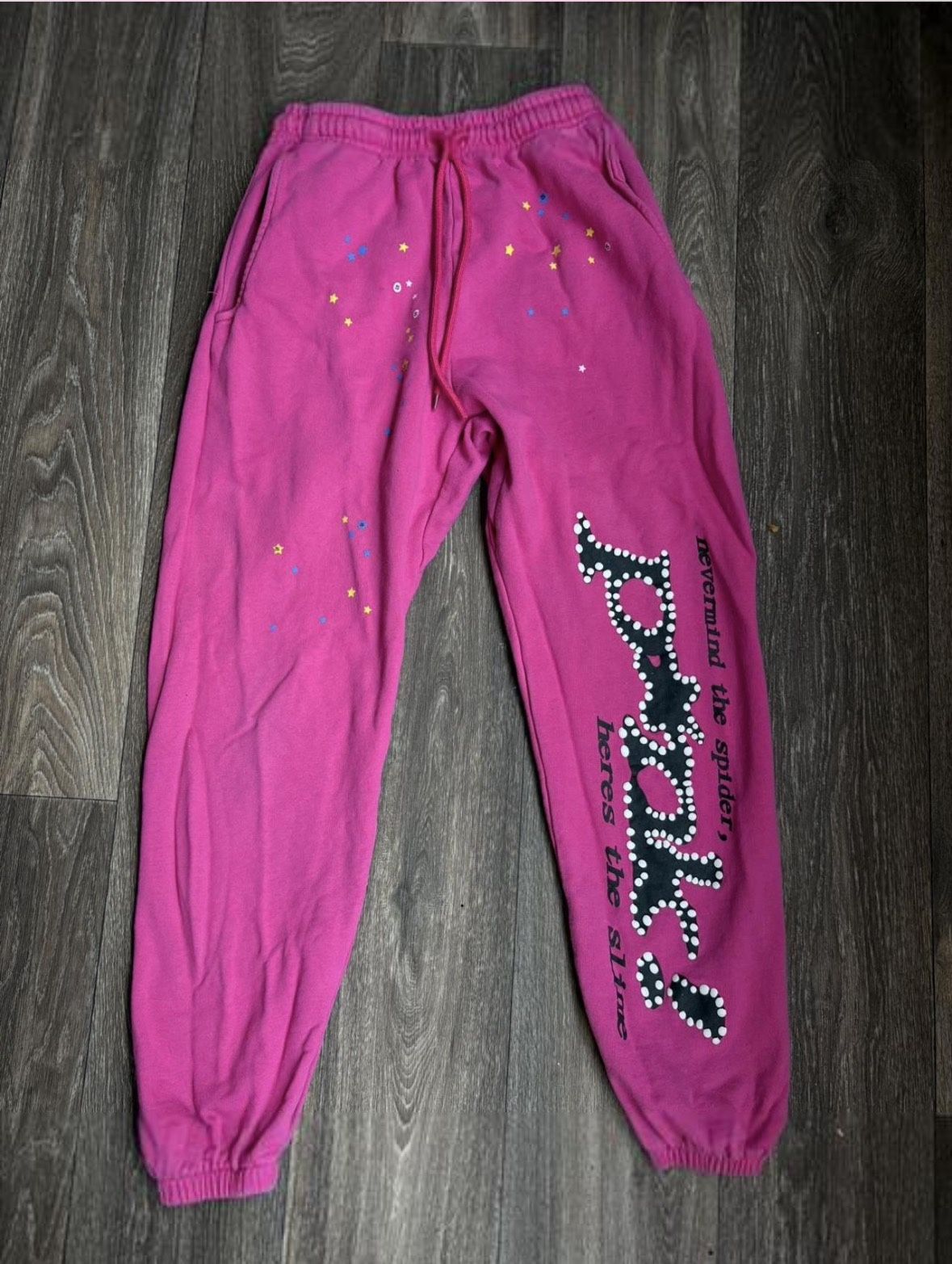 Pink Sp5der Joggers