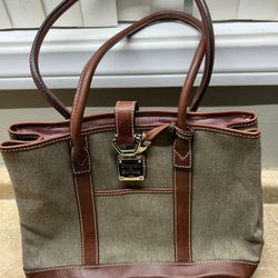 Vintage Dooney & Bourke Large Tote Bag And Wallet