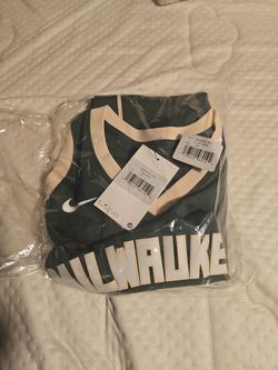 NWT Youth L-14/16 Milwaukee Bucks #0 Damian Lillard Swingman Icon Edition Green