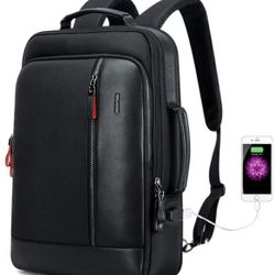 Intelligent Increase Backpack Men Travel Friendly Laptop Backpack Water Resistant Anti-Theft Laptop Rucksack with USB Charging Business Laptop Backpac