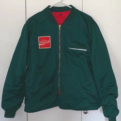 Vintage Coca-Cola Green Uniform Jacket 50 XL