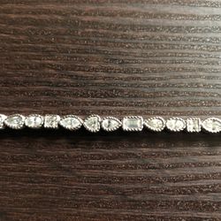 Tennis Bracelet With Swarovski Crystals