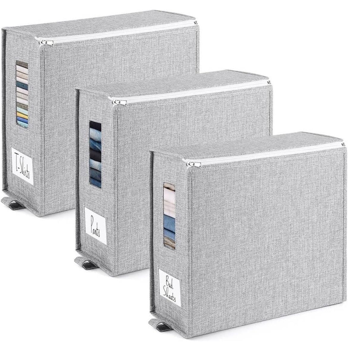 Bed sheet organizers and storage