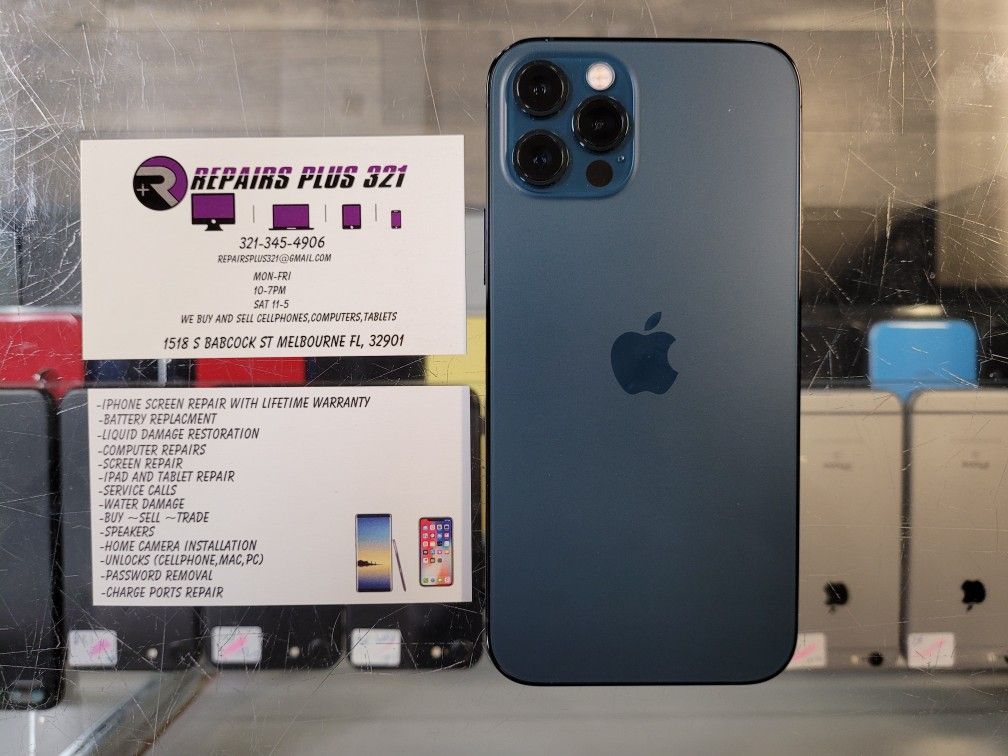 Unlocked Blue iPhone 12 Pro 128gb