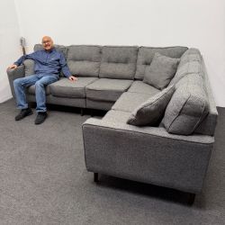 Mid Century Modern Sectional Couch - Retails for 1.4k - Can Deliver