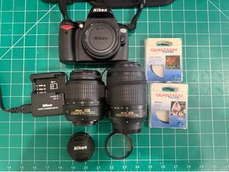 ⸻  Nikon D60 DSLR Camera Bundle – Complete Kit with 2 VR Lenses, Bag & Tripod