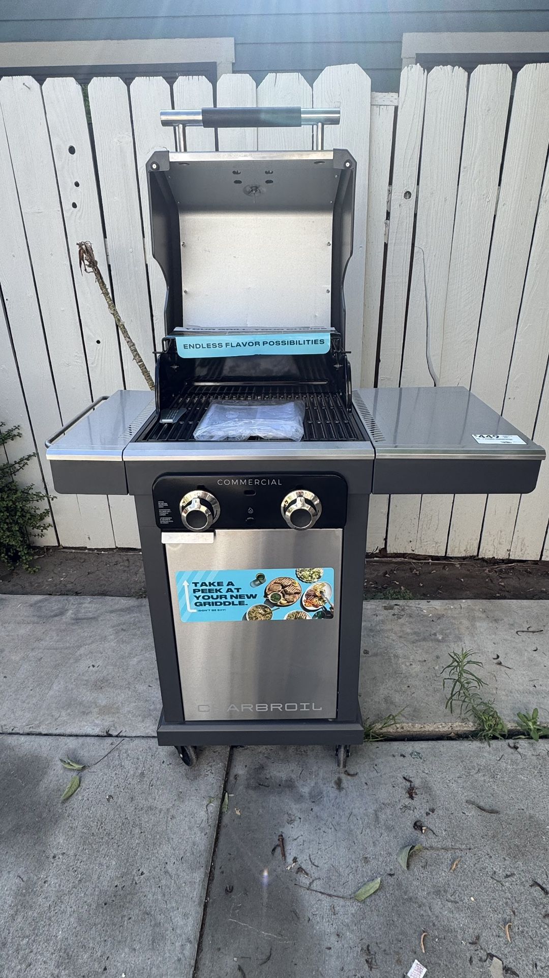 Charbroil Commercial Series Grill and Griddle Combo Stainless Steel 2 Burner