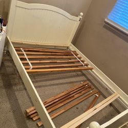 Pottery Barn White Full Bed Frame 