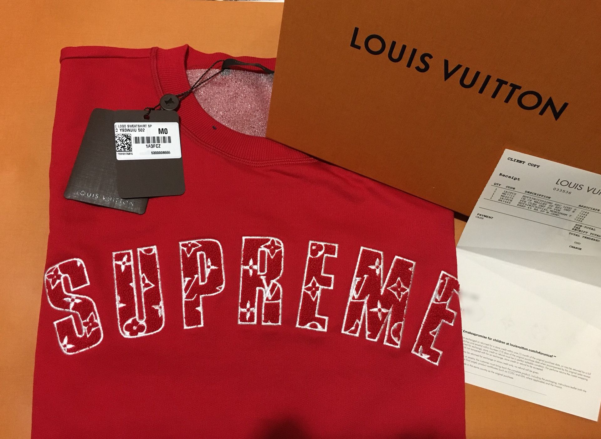 Supreme Louis Vuitton SUPREME Arc Logo Knit Sweater LV x Sup