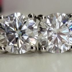 Diamond Earrings With GRA Certified 