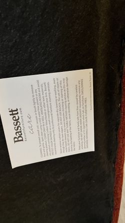 Bassett Maroon Footstool/Ottoman