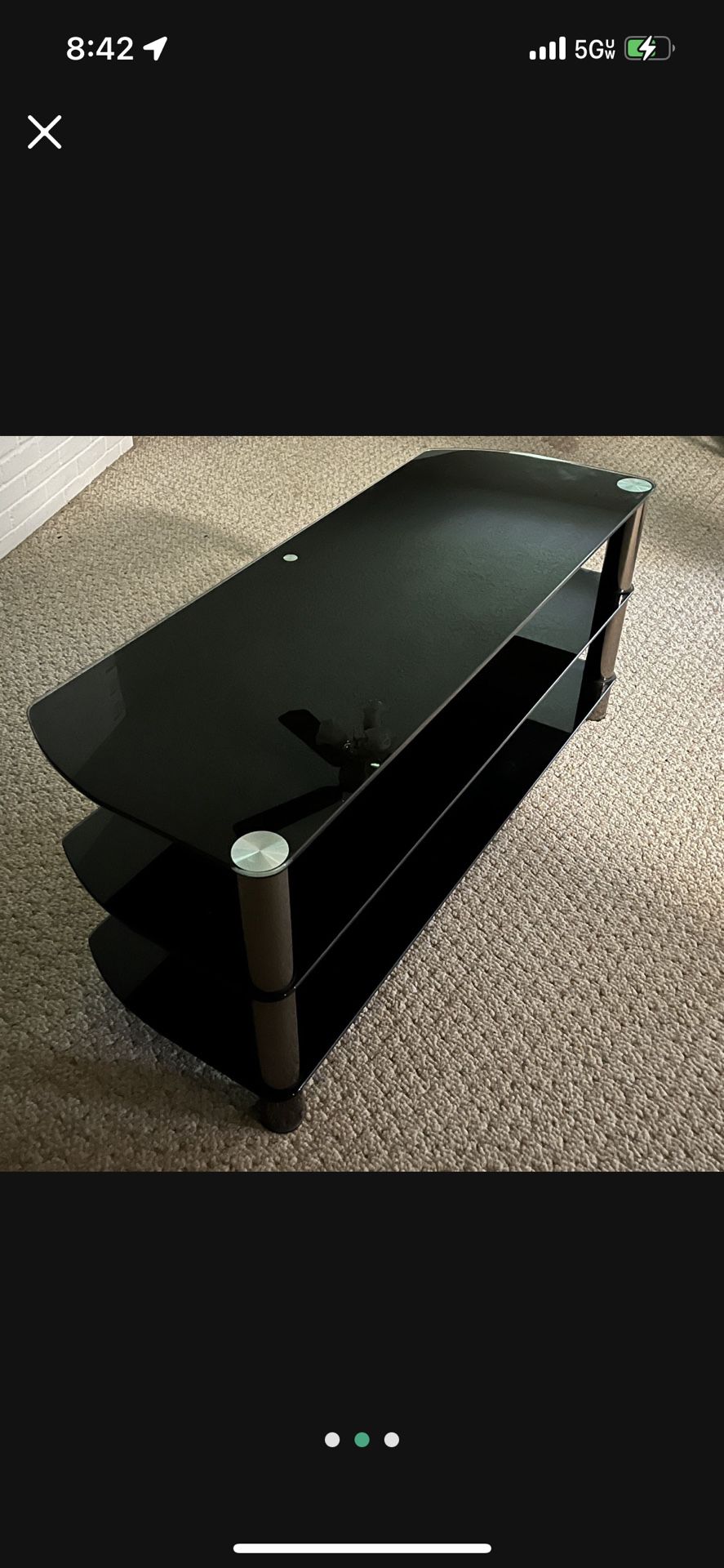 Tempered Glass TV Stand - Pending