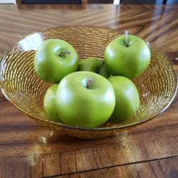 Antique Glass Amber Bowl