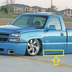 Side Skirts CHEVROLET SILVERADO  SINGLE CAB SS CLADDING "SS CLONE"  1 PAIR ROCKER PANELS 2 PIECE 1999 2000 2001 2002 2003 2004 2005 2006 2007