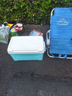 Ice Chest & Tommy Bahama Chair 