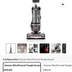 Hoover WindTunnel Tangle Guard Bagless Upright Vacuum Cleaner, UH77110 - NEW