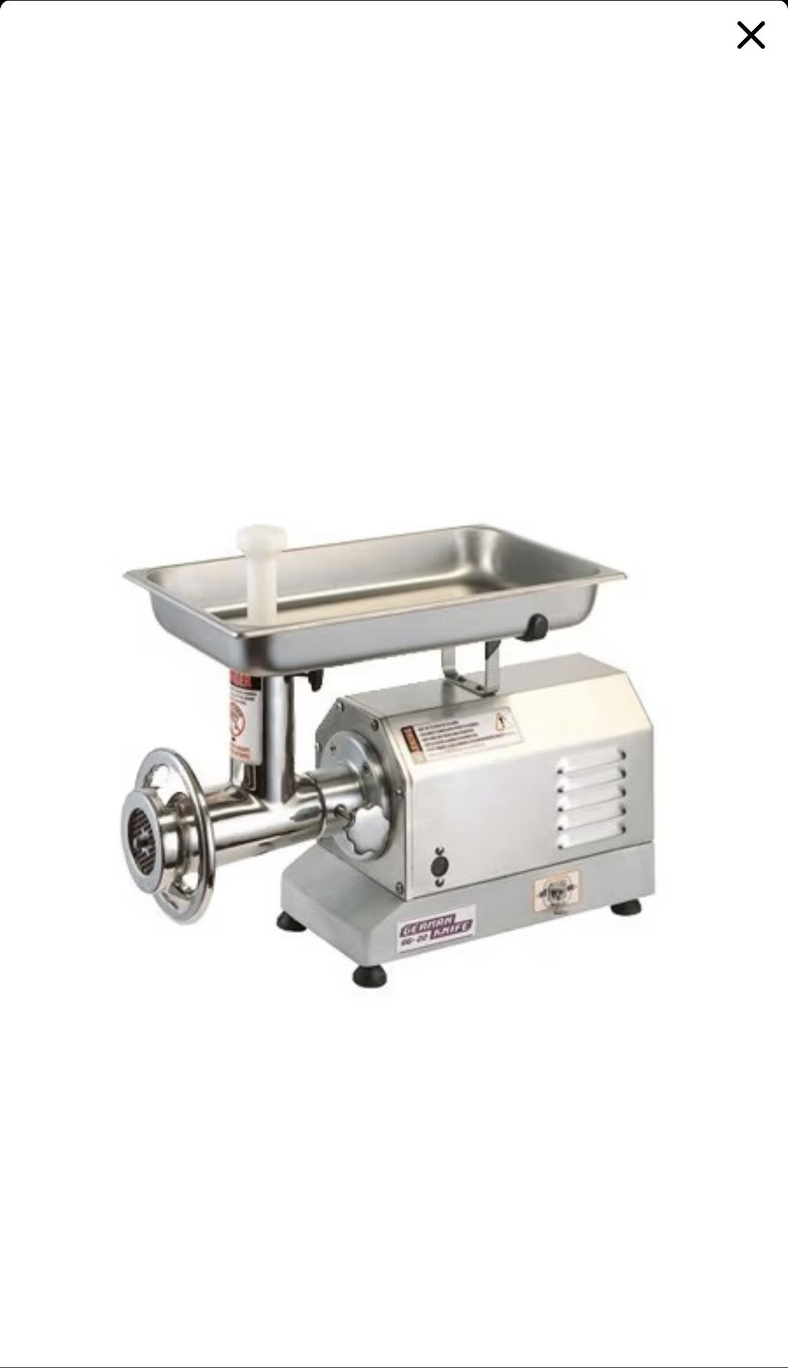 Meat Grinder Stainless Sleet 