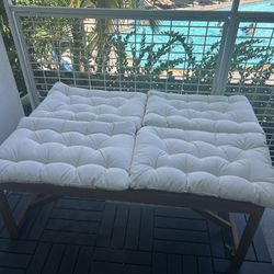 benches with pads for seating 