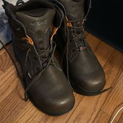 Men’s 9.5M Used Wolverine Steel Toe Cap Leather boots
