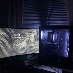 MSI - Aegis R Gaming Desktop & Dell 24” Curved Gaming Monitor