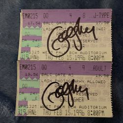 Gallagher Collector Autographed Tickets