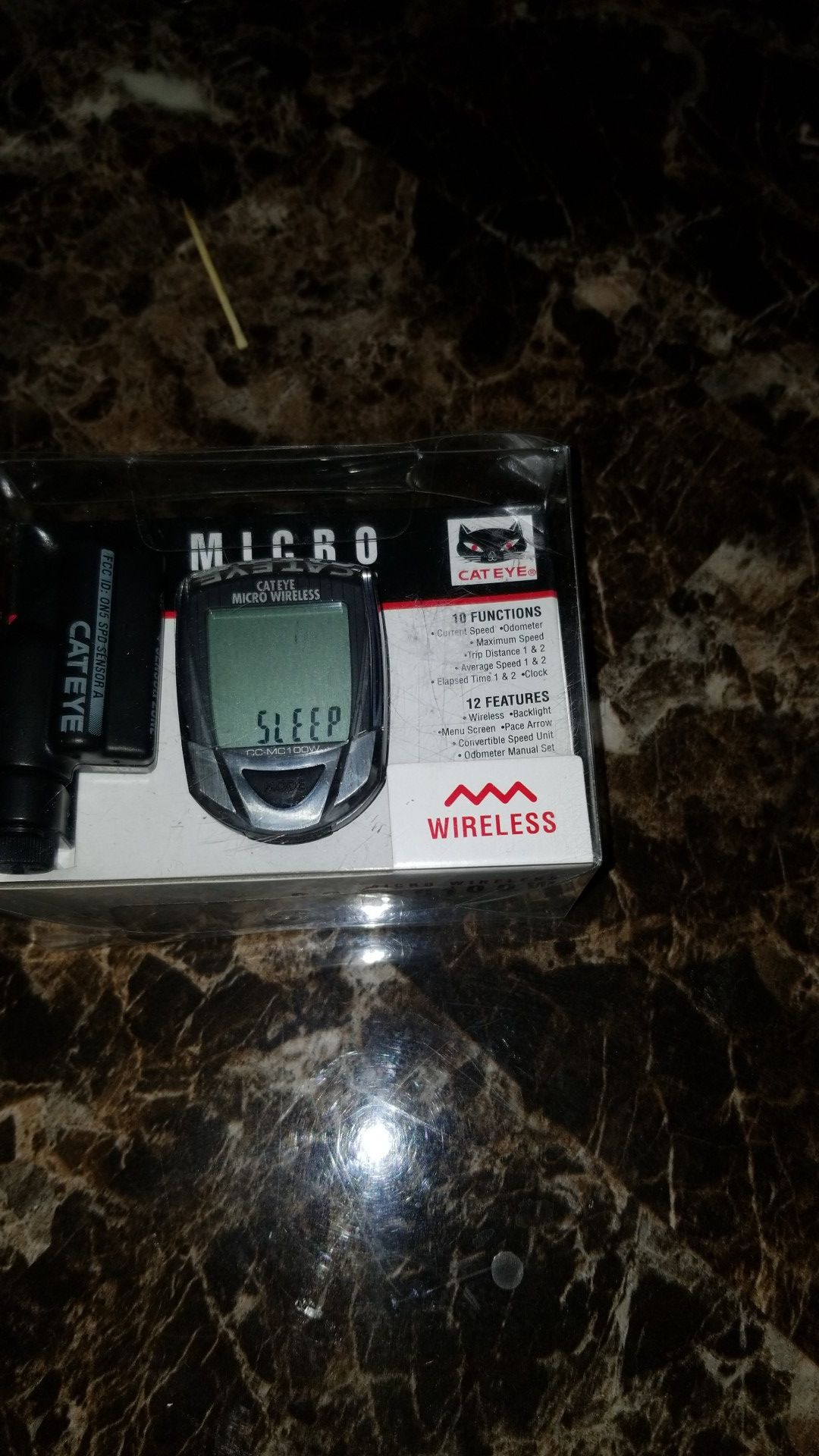 Cateye micro wireless road bike speed and distance meter new