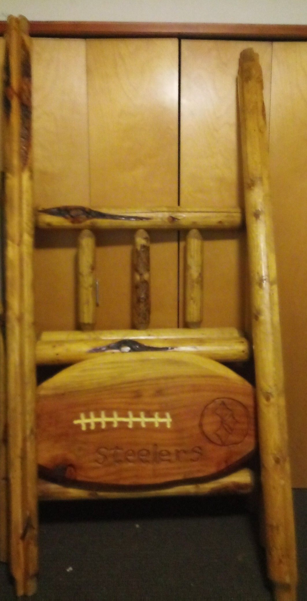Steelers twin bed frame.