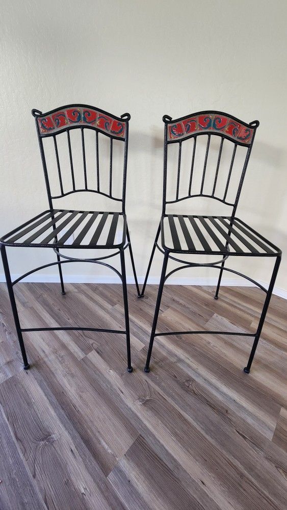 Bar Stools - Wrought Iron