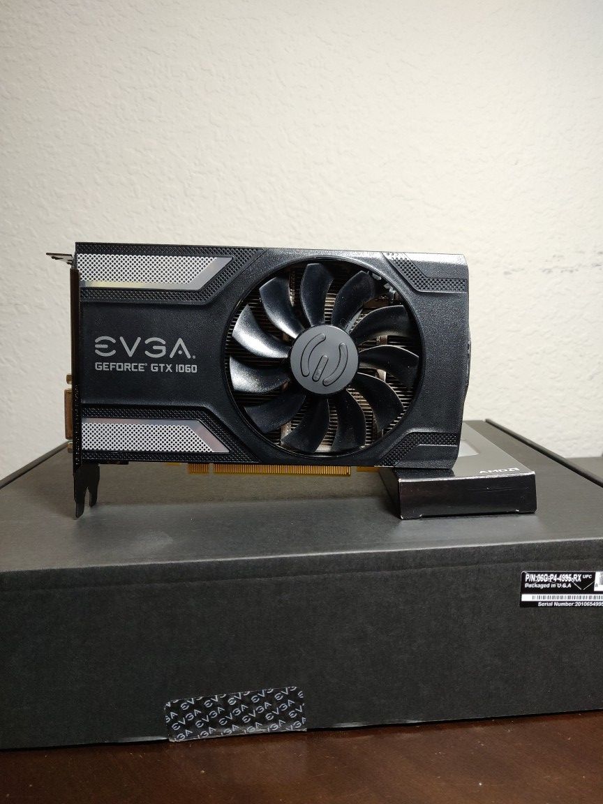 EVGA GTX 1060 SC 6GB GDDR5 (Single Fan) GPU