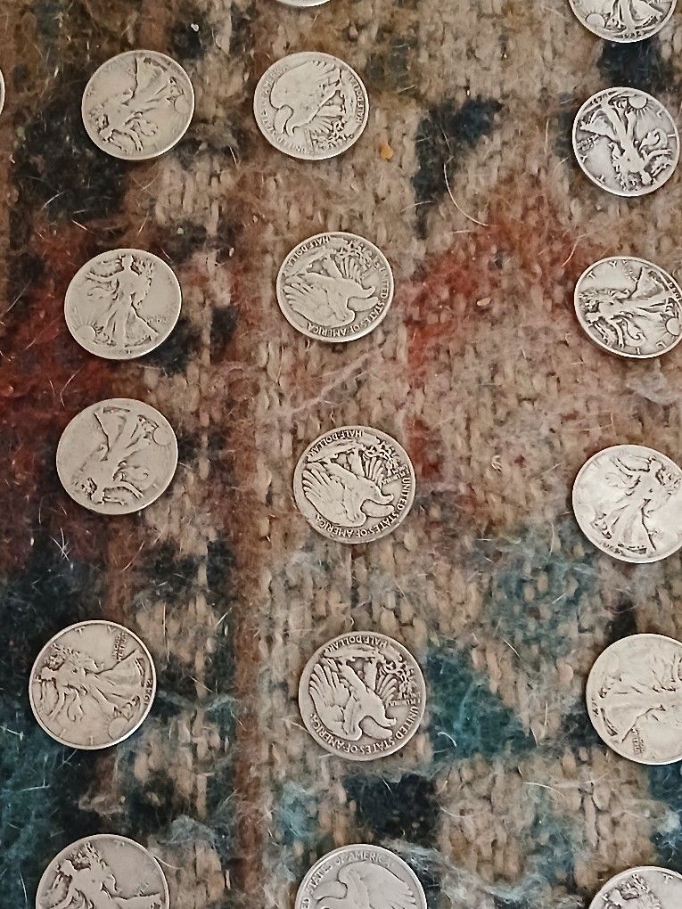 Walking Liberties Half Dollars 