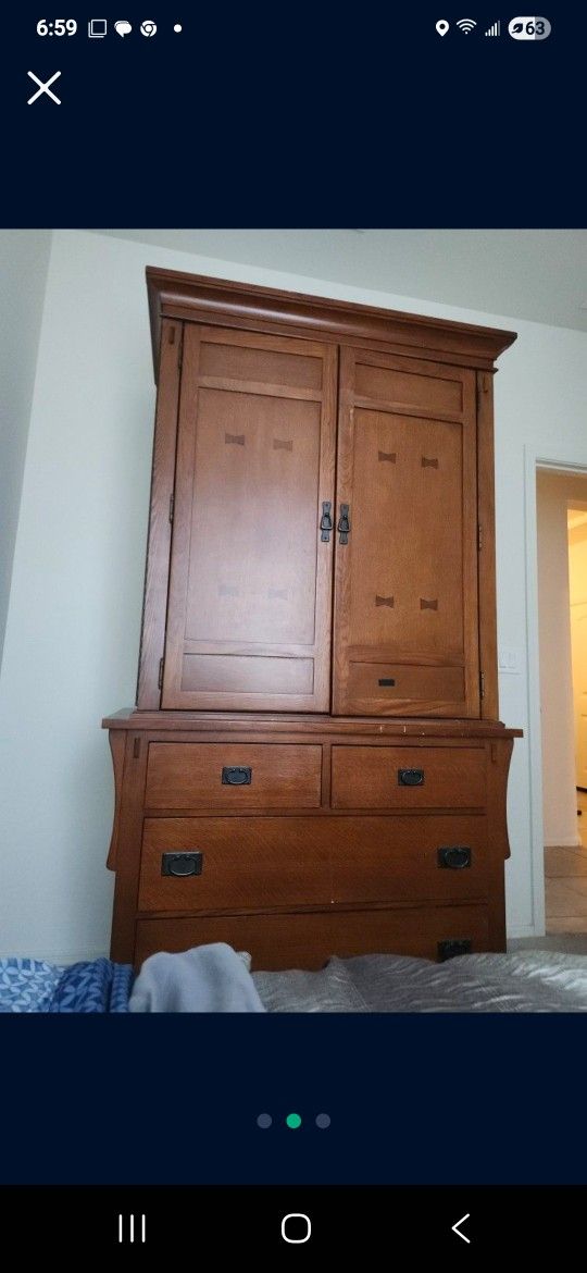 Hard Wood Armoire