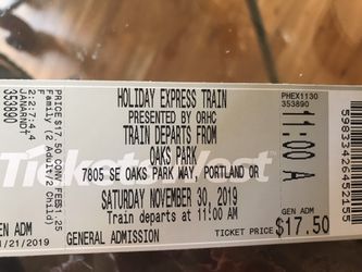 Holiday Express Train Ride Nov. 30 11:00 am