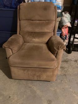 Tan Fabric Recliner Chair