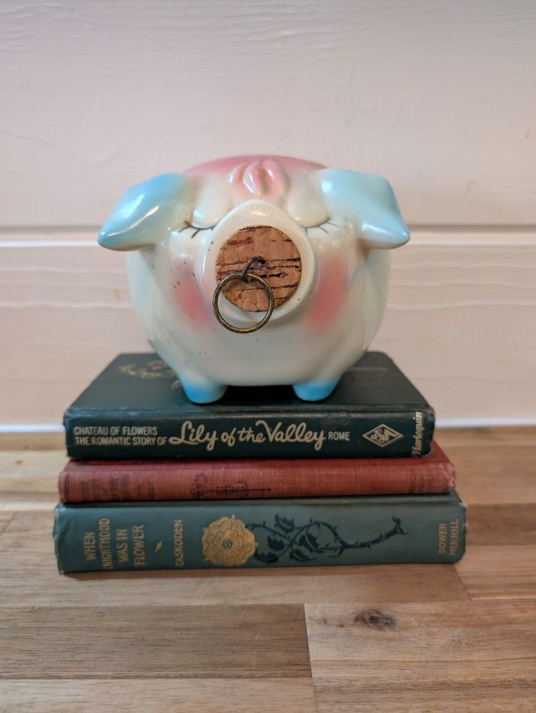 Vintage Corky The Pig By Hull Pottery Piggy Bank