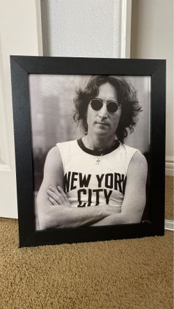 John Lennon framed photo
