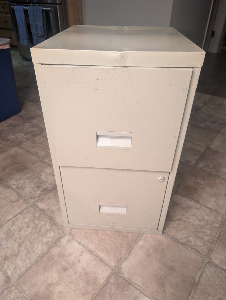 Filing Cabinet - Two Drawers Comes With Keys