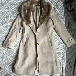 Lauren Ralph Lauren Women's Faux-Fur-Collar Coat - PRICE NEGOTIABLE