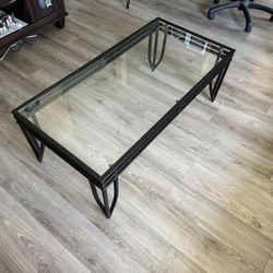 4 Foot Glass Coffee Table 
