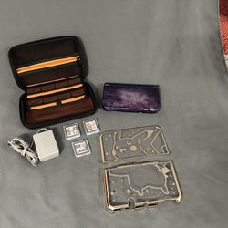 Nintendo 3DS XL Galaxy Console w/ 3 Cases + HORI PIKACHU Premium Gold & Games
