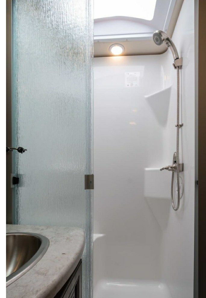 Barely used shower doors for rv 38 inches