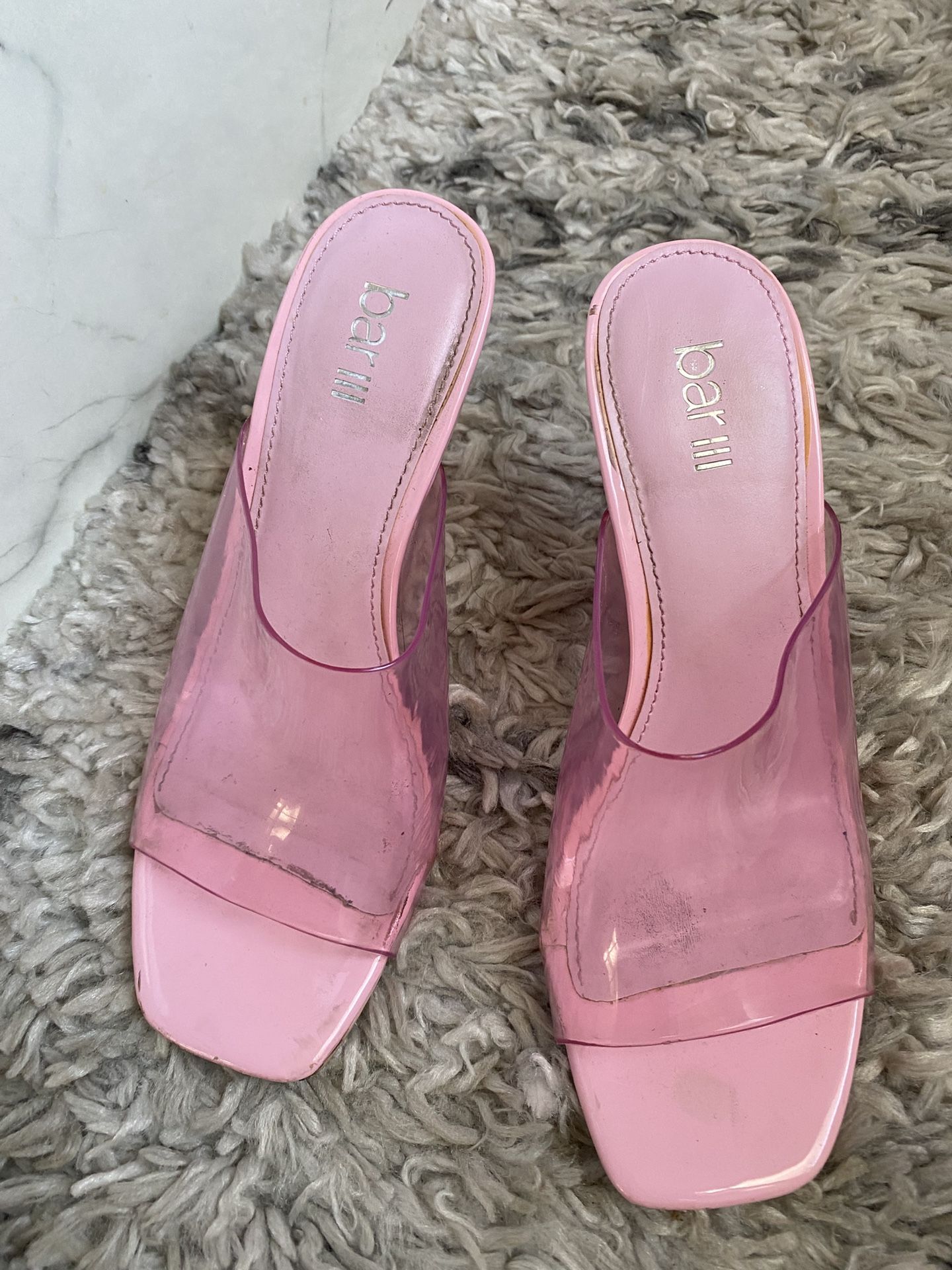 Barbie Pink Clear Heels