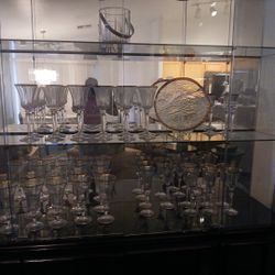 Gold Rim Crystal Glasses 