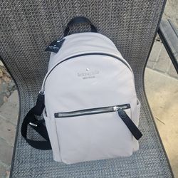 Kate SpadeNWT Kate Spade Chelsea  Warm Beige Nylon Shoulder Backpack Bag